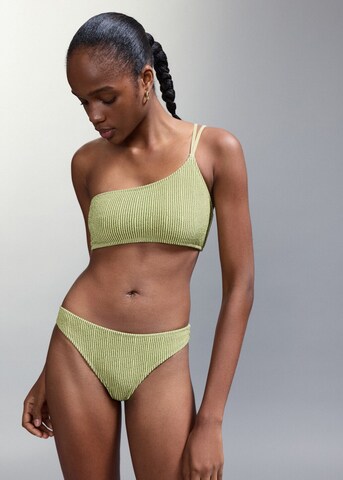 MANGO TEEN Bralette Bikini 'Melanie' in Green: front