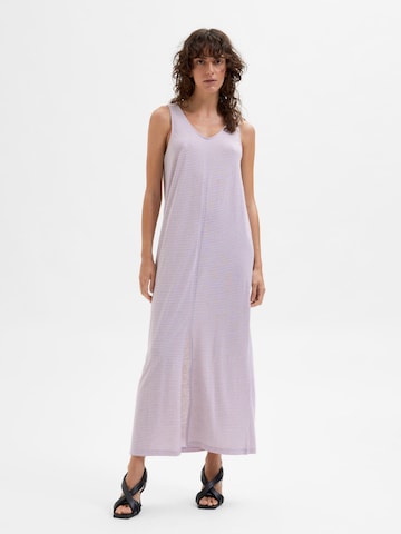 Robe 'Ivy' SELECTED FEMME en violet : devant