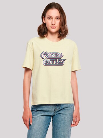 F4NT4STIC Shirt 'Atari Crystal Castles Retro Gaming' in Geel: voorkant