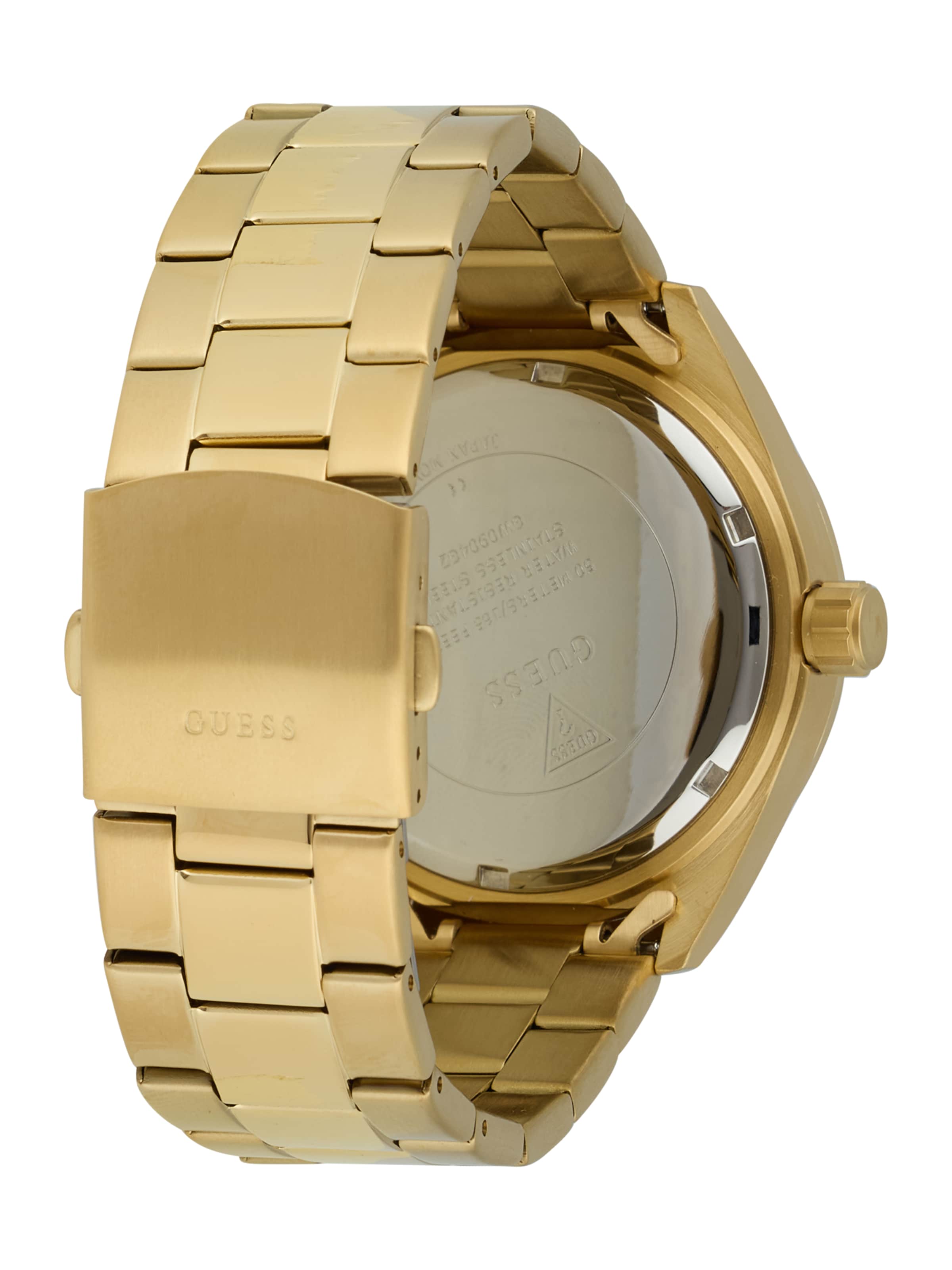 GUESS Аналогов часовник 'LETTERMAN' в злато