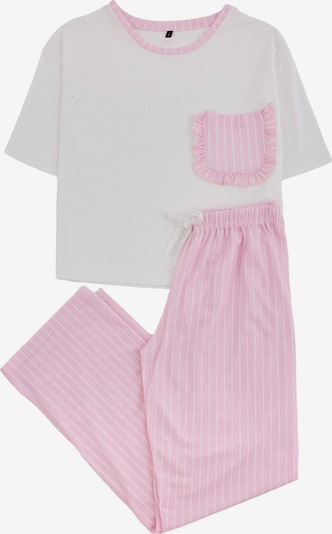 Trendyol Pajama in XS in rosa / weiß, Produktansicht