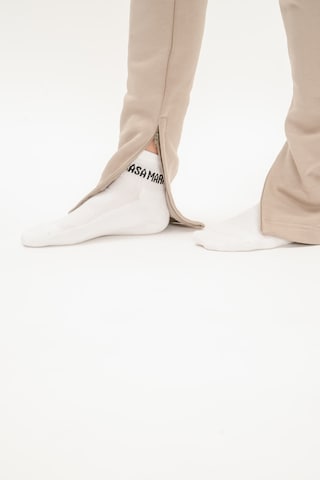 Casa Mara Socks 'CM' in White: front