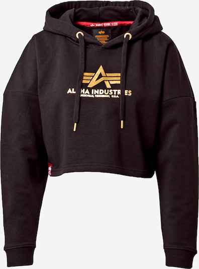 ALPHA INDUSTRIES Sweatshirt in Gold / Black, Item view