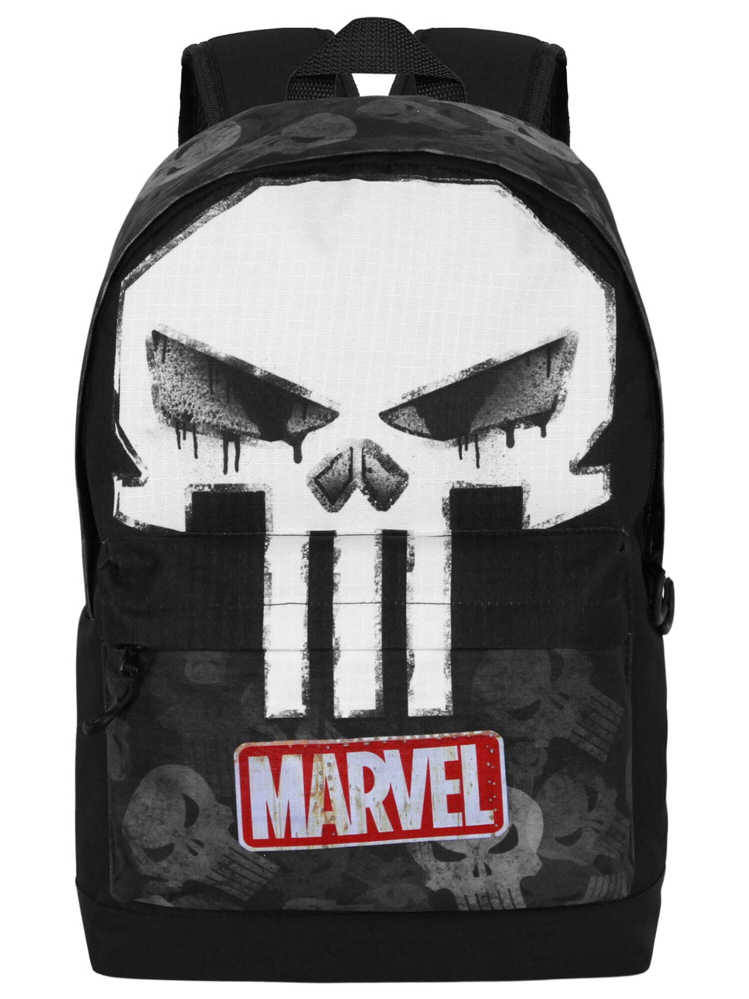 marvel Rugzak 'Punisher Skull' in Zwart: voorkant
