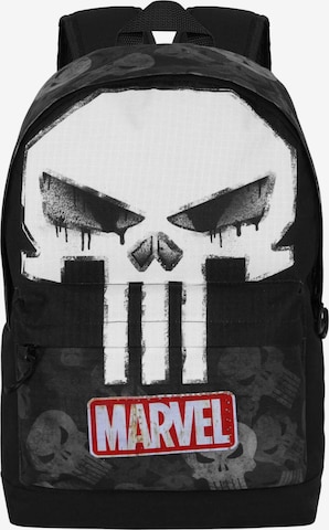 marvel Rucksack 'Punisher Skull' in Schwarz: Vorderseite