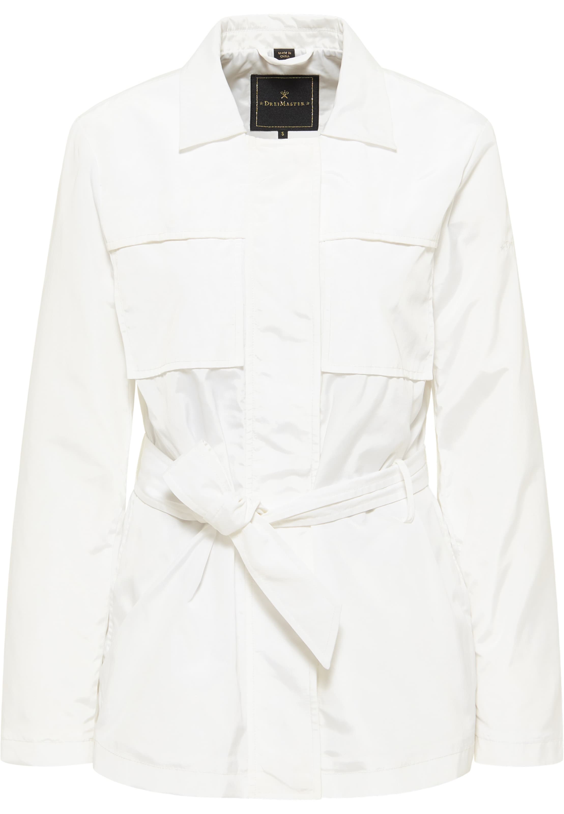 DreiMaster Klassik Between-Season Jacket in White: front