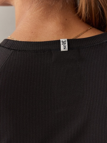 T-shirt self. en noir