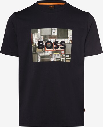 BOSS Shirt 'Teeheavyboss' in Blue: front