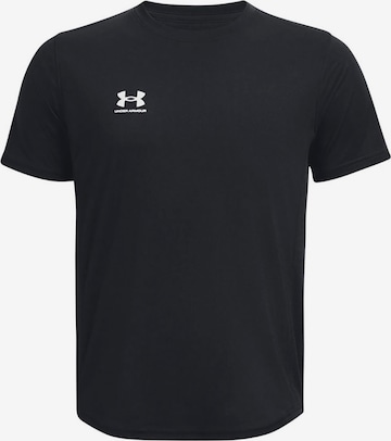 UNDER ARMOUR Λειτουργικό μπλουζάκι 'Challenger' σε μαύρο: μπροστά