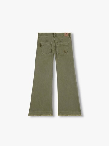 Scalpers Wide leg Trousers in Green