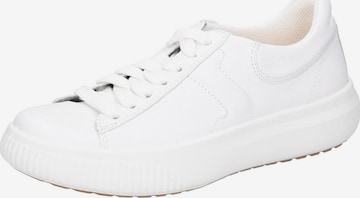 Scarpa stringata 'Sneaker Damen 2-000364-1100 Echtleder in weiß' di Legero in bianco: frontale