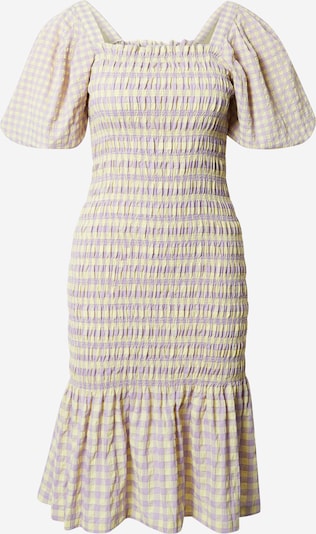 A-VIEW Kleid 'Rikka' in hellgelb / pastelllila, Produktansicht