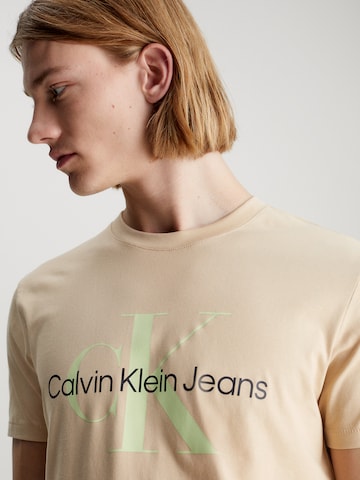 Calvin Klein Jeans Футболка в Бежевый