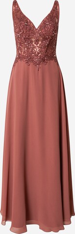 Laona Aftonklänning i brun: framsida