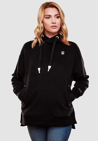 NAVAHOO Sweatshirt 'Silberengelchen' in Black: front