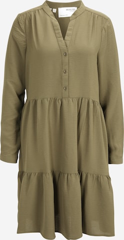 Robe SELECTED en vert : devant