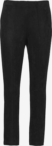 Goldner Pleat-Front Pants in Black: front