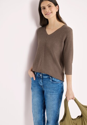 CECIL Sweater in Brown: front
