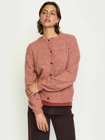 Soft Rebels Cardigan 'Allison' i pink: forside