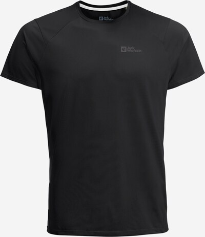 JACK WOLFSKIN T-Shirt fonctionnel 'PRELIGHT TRAIL' en gris / noir, Vue avec produit
