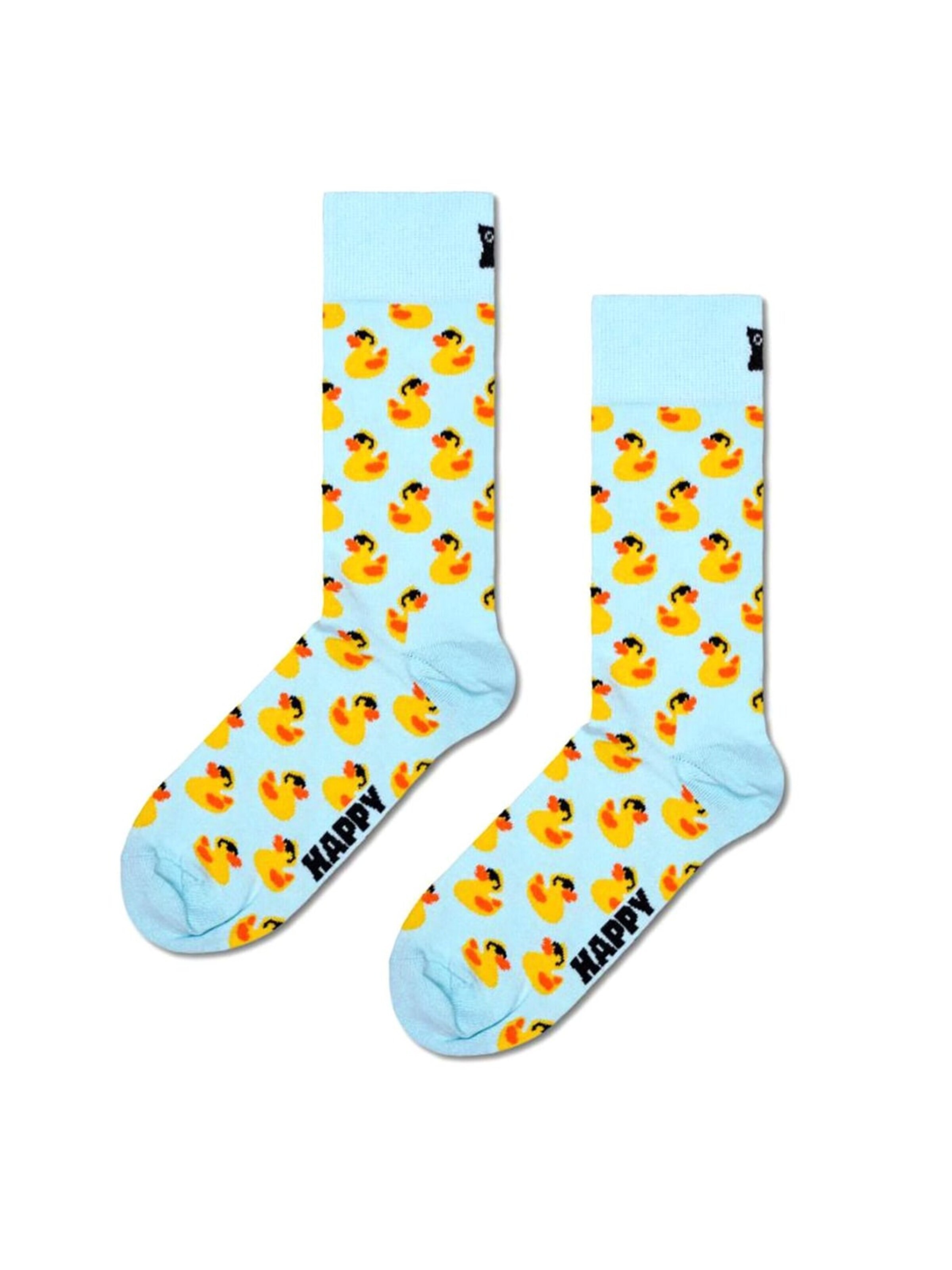 Happy Socks Chaussettes 'Rubber Duck' en 36-40 en mélange de couleurs, Vue avec produit