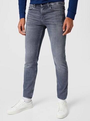 BOSS Slimfit Jeans 'Delaware' in Grijs: voorkant