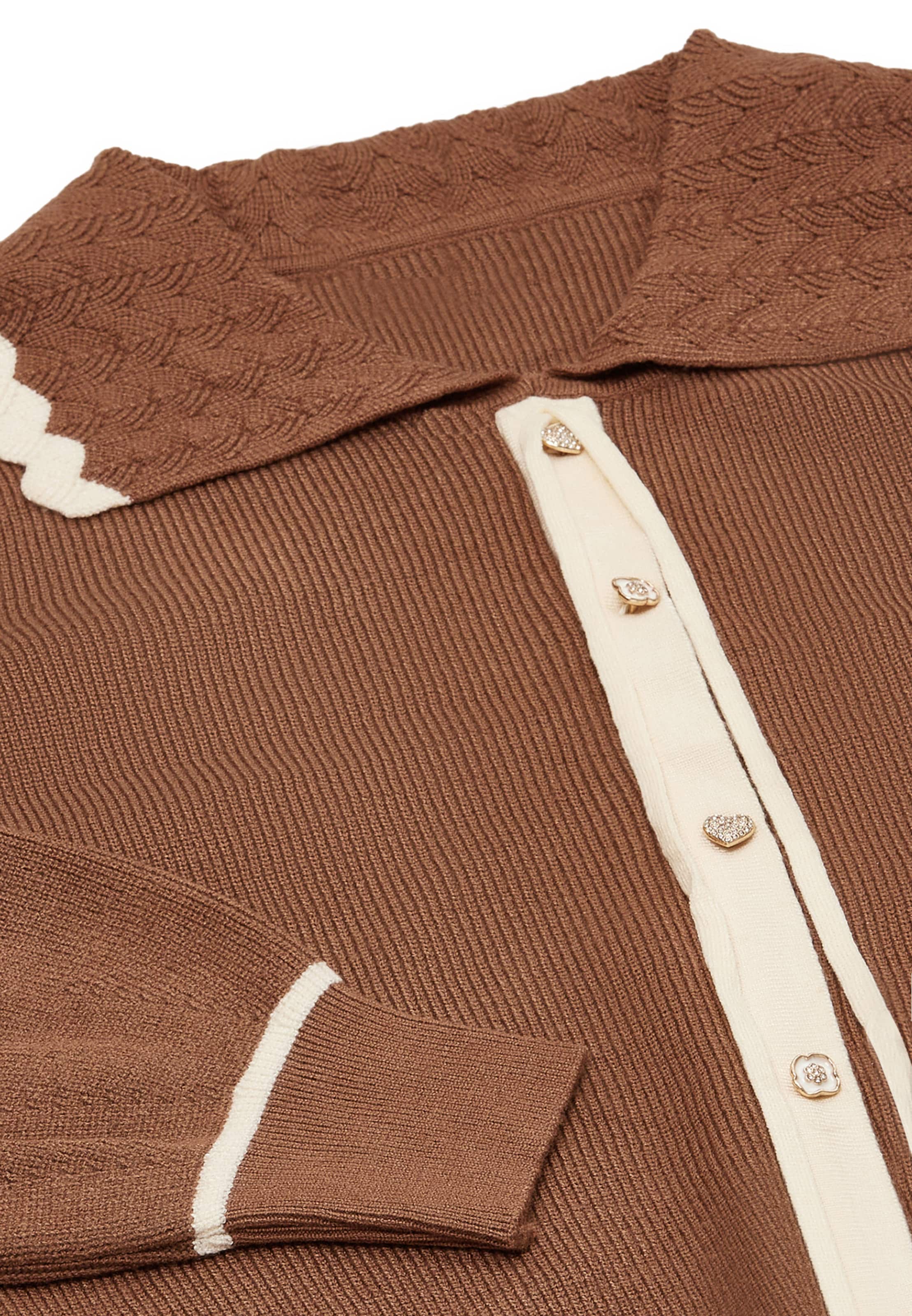 NAEMI Вязаная кофта в Коричневый