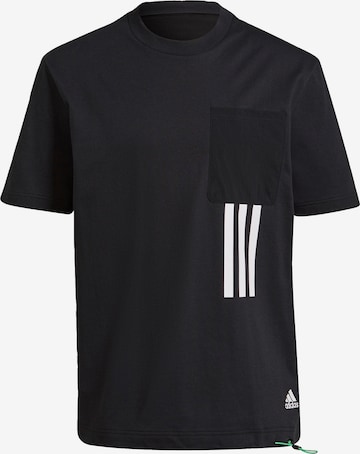 T-Shirt fonctionnel 'X-City' ADIDAS PERFORMANCE en noir : devant