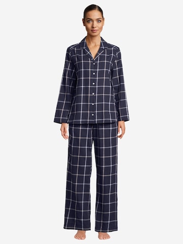 SEIDENSTICKER Pajama 'Classic Flanell' in Blue: front