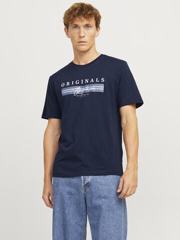 T-Shirt JACK & JONES en bleu : devant