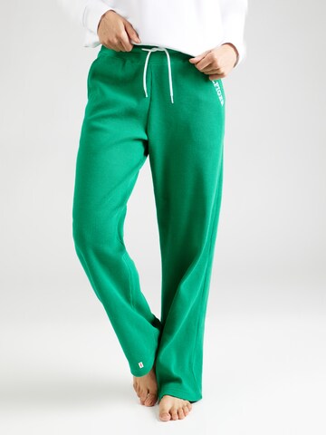 Loosefit Pantalon TOMMY HILFIGER en vert : devant