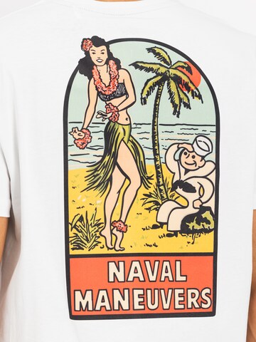 ALPHA INDUSTRIES Футболка 'Naval' в Белый