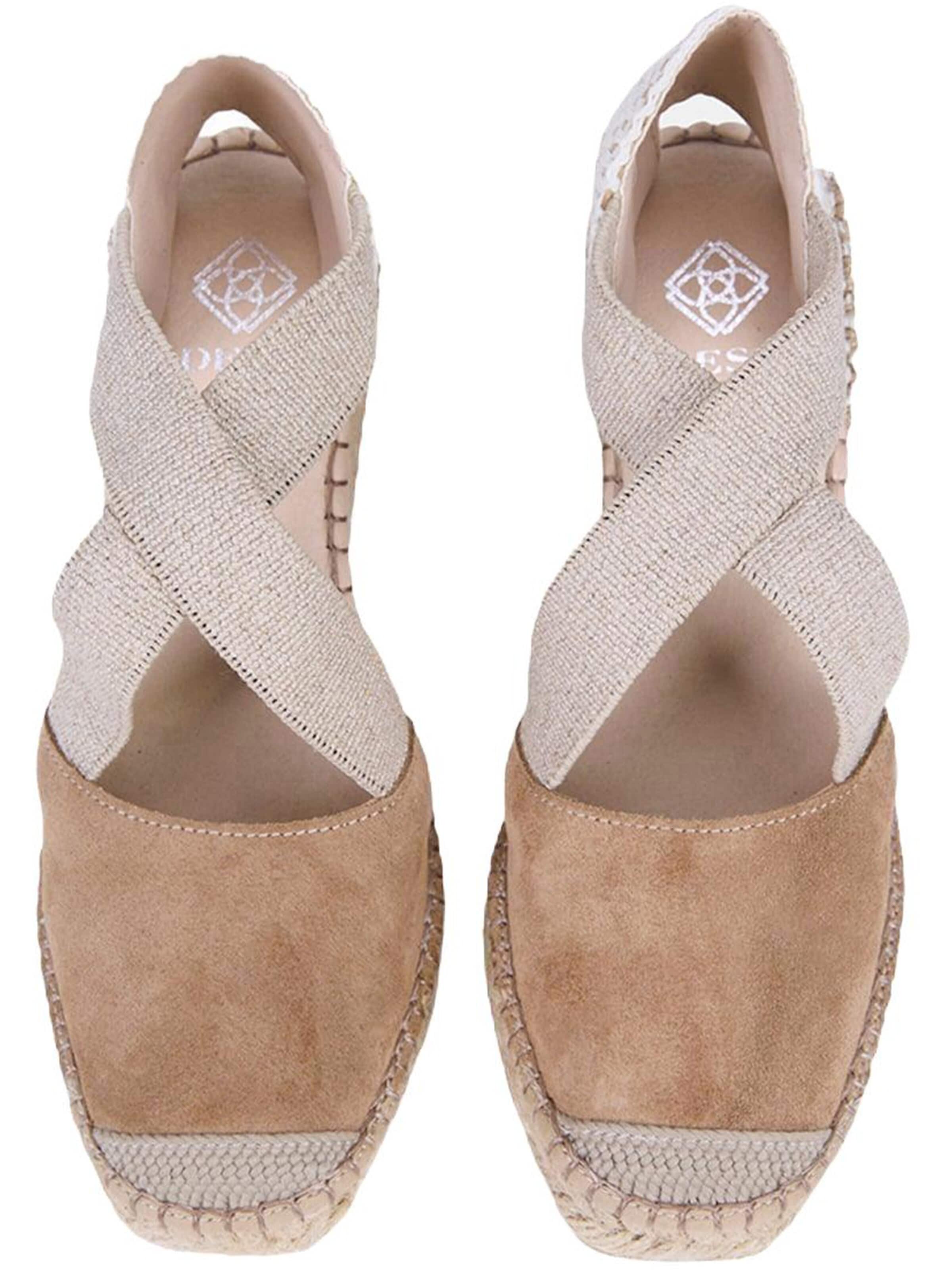 Desa Espadrilles 'Keil-Espadrilles' in Beige