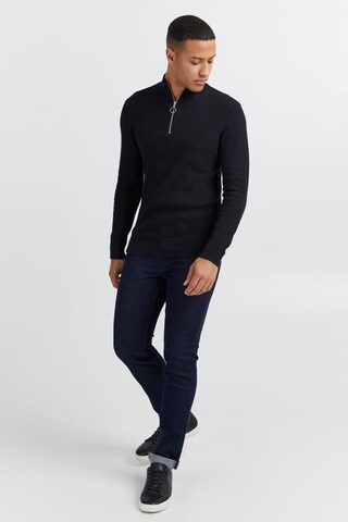 Casual Friday Stricktroyer 'Karlo' Structured Zipper Knit in Blau