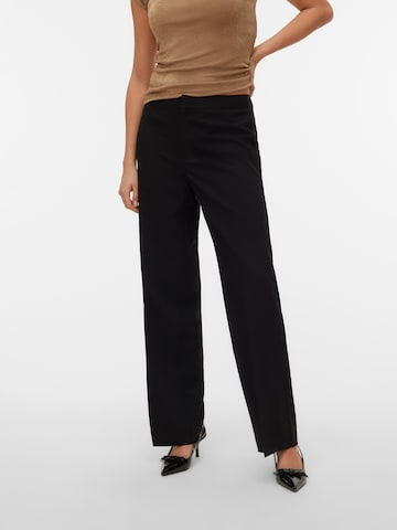 VERO MODA regular Bukser med fals 'VMDALLAS' i sort: forside