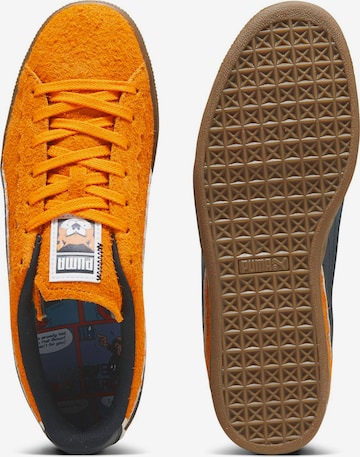 PUMA حذاء رياضي بلا رقبة بلون برتقالي