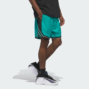 ADIDAS PERFORMANCE - Loosefit Pantalón deportivo 'Anthony Edwards Crazy Lite' en verde: frente