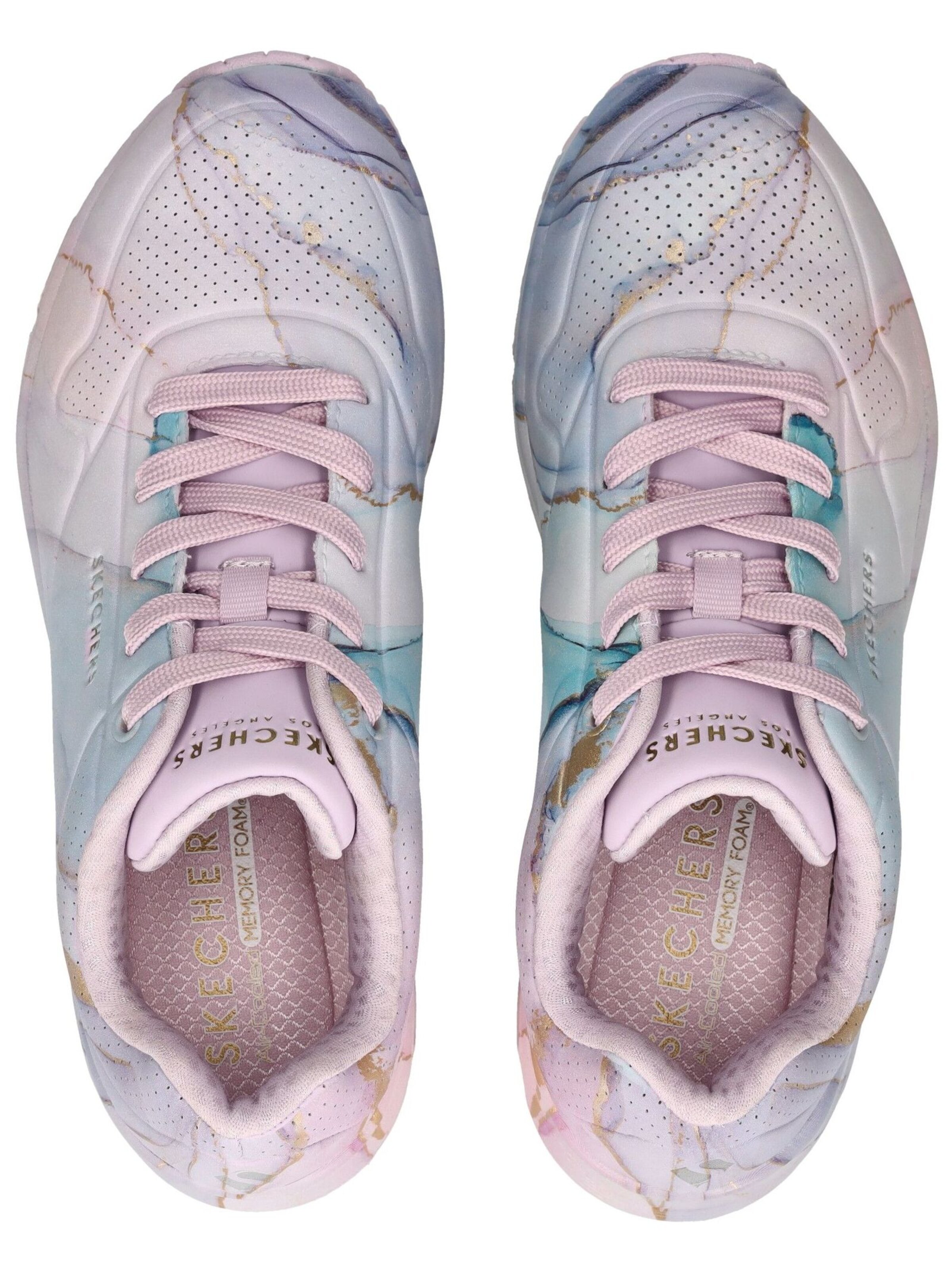 SKECHERS Sneaker 'Uno – Marble Marvel' in Lila