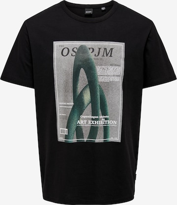 Only & Sons Koszulka 'TODD' w kolorze czarny: przód