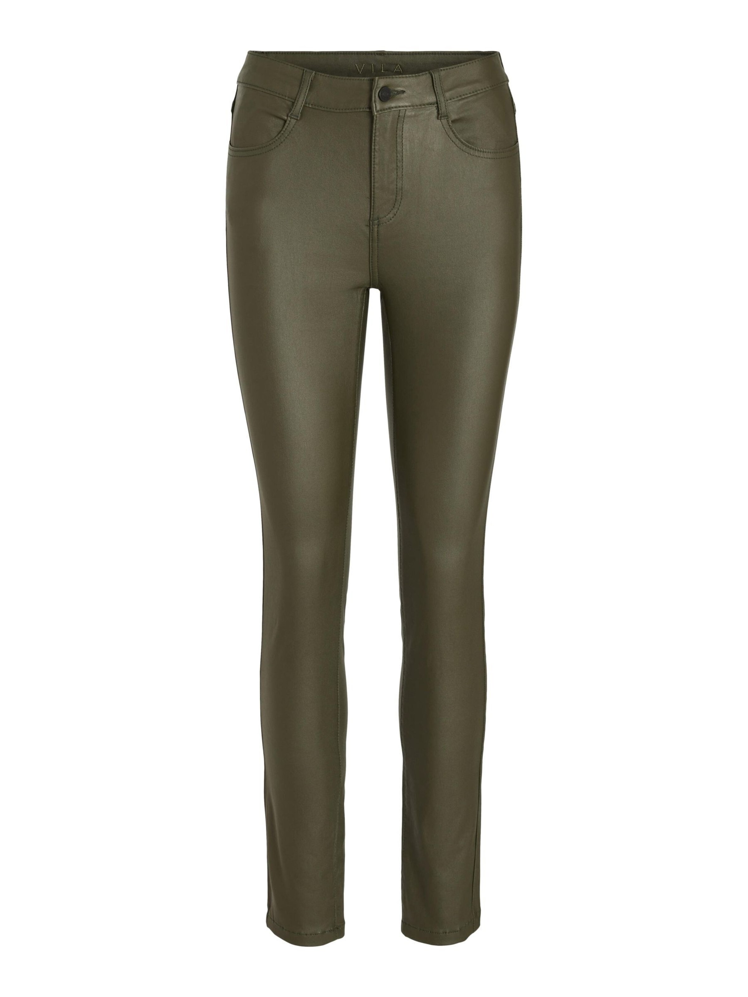 VILA Trousers in Green: front
