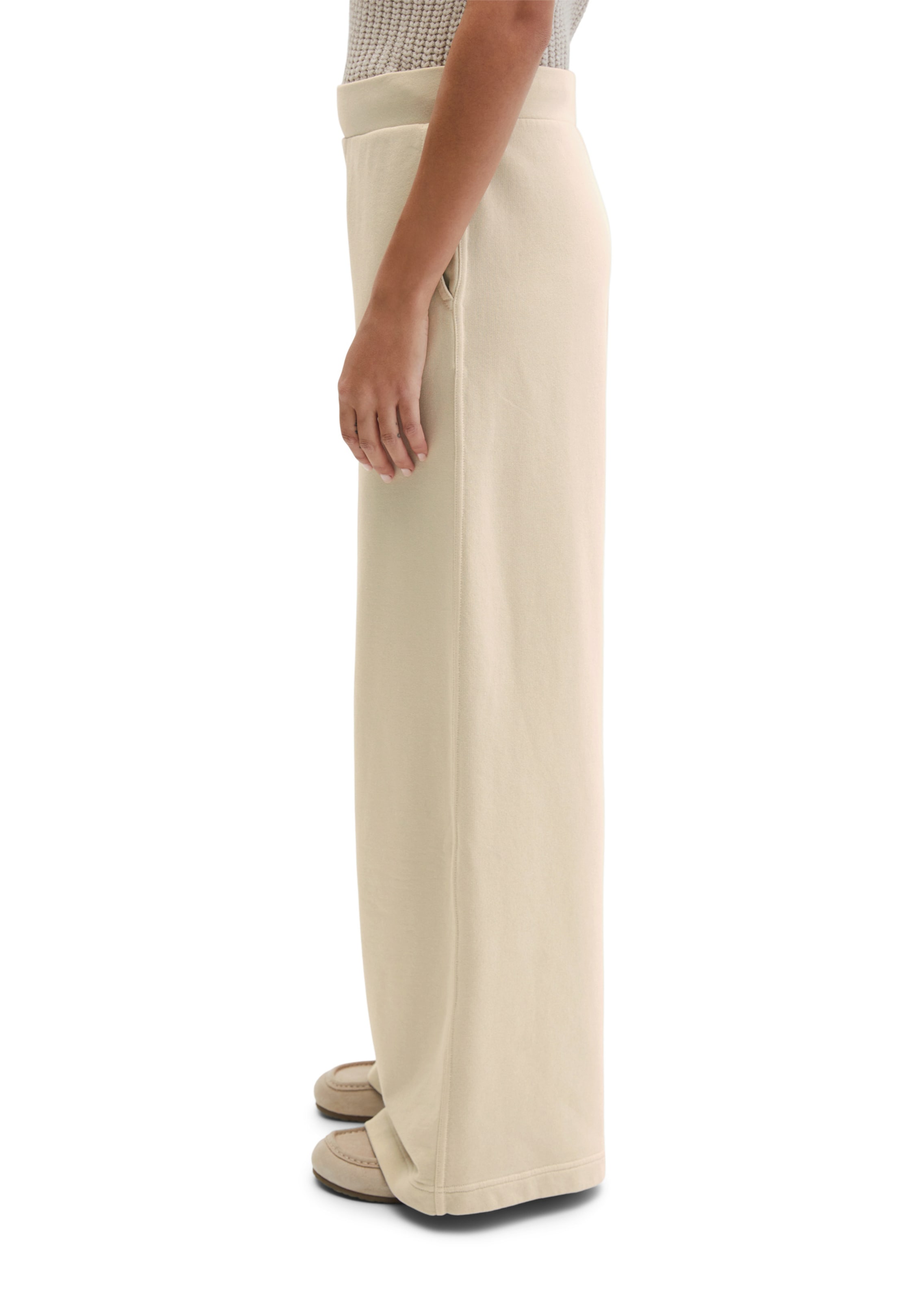 Marc O'Polo Wide Leg Hose in Beige