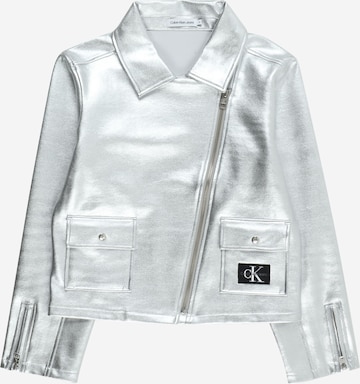 Calvin Klein Jeans Jacke in Silber: predná strana