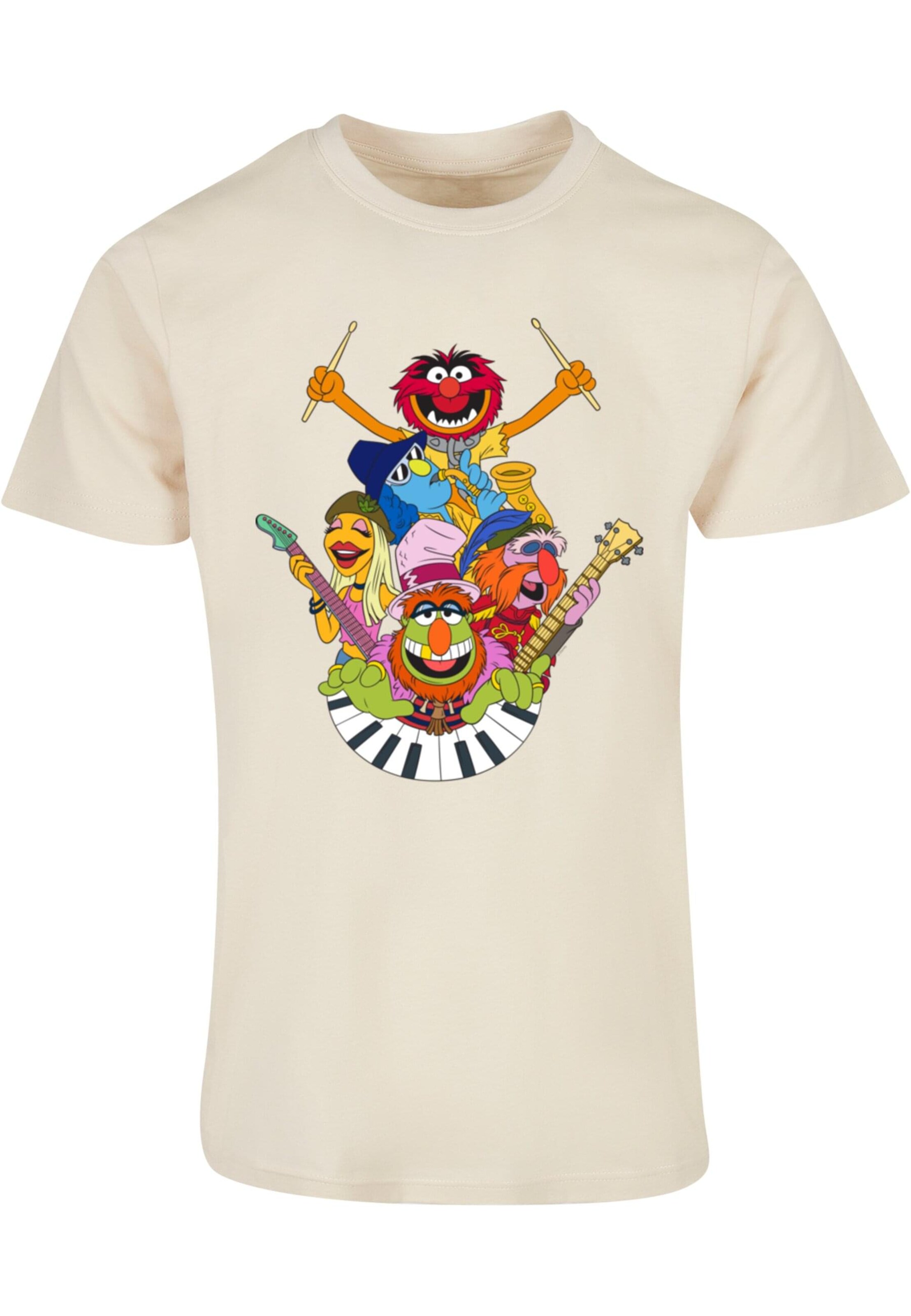 T-Shirt 'Muppets - Dr. Teeth and The Electric Mayhem' ABSOLUTE CULT en beige : devant