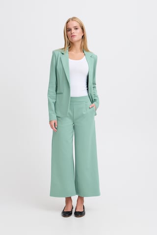 ICHI - Pierna ancha Pantalón 'Kate' en verde
