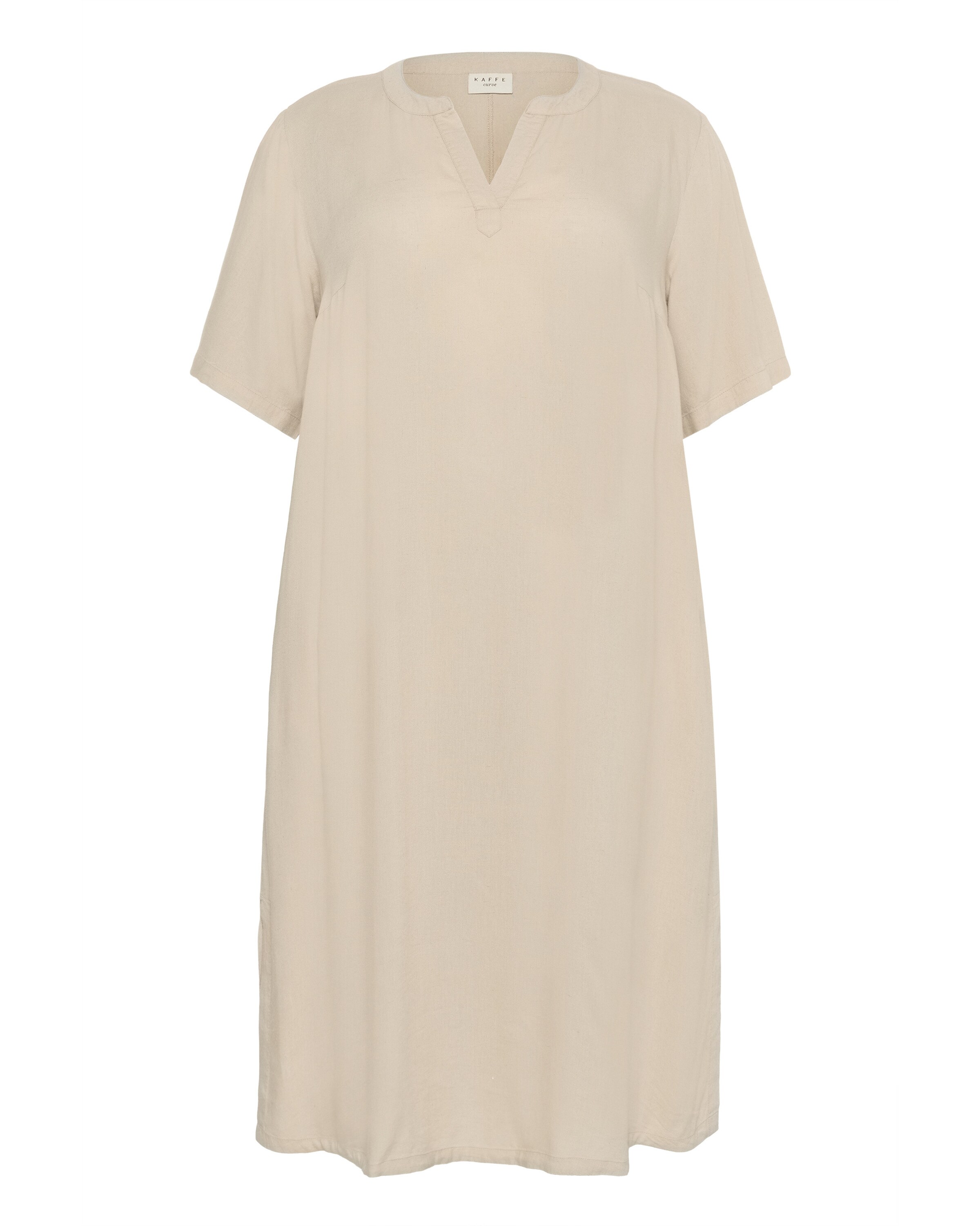KAFFE CURVE Kjole 'Mille' i beige: forside