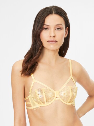 Hunkemöller Balconette BH 'Alexandra' in Gelb: predná strana