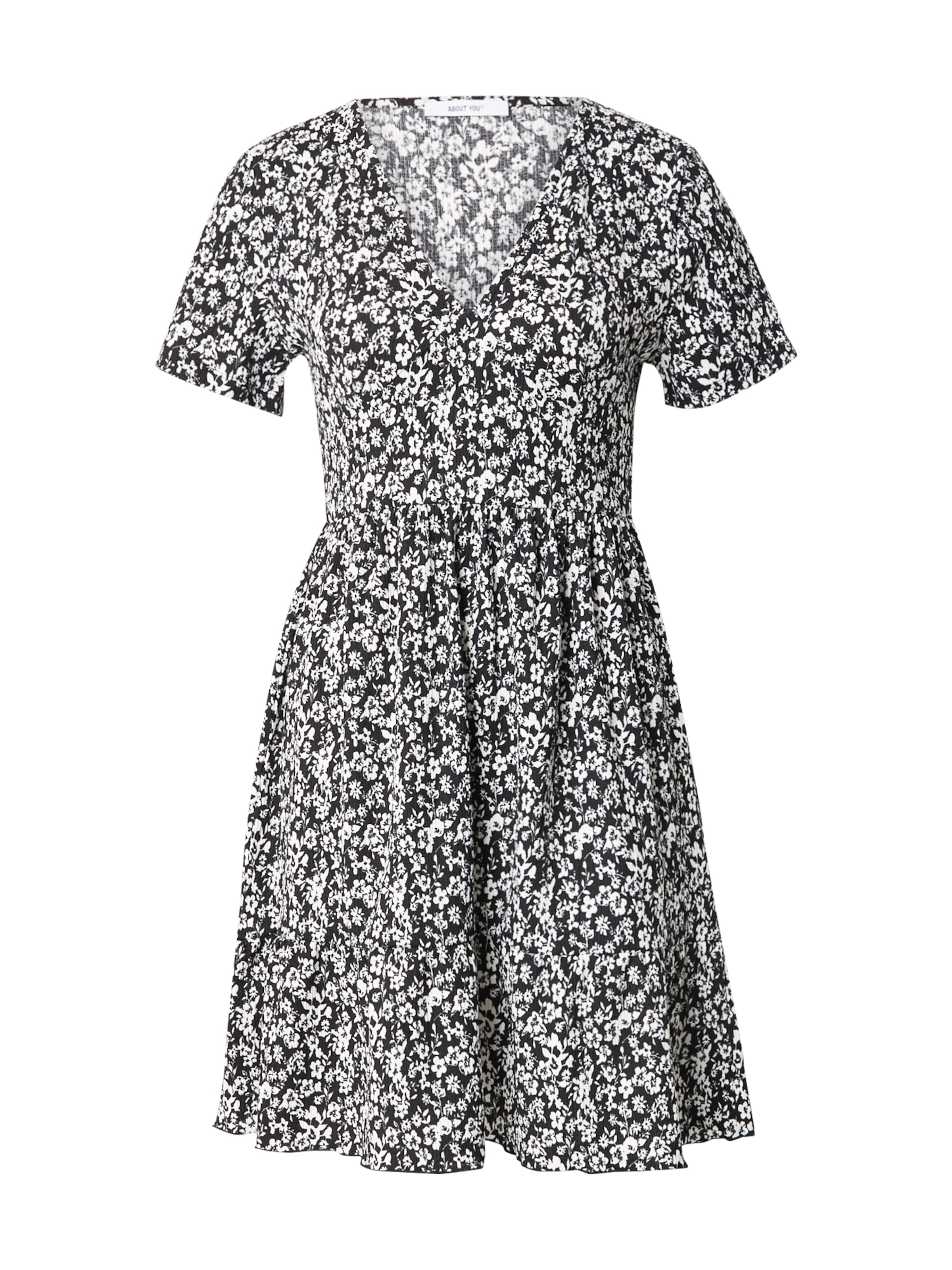 ABOUT YOU Лятна рокля 'Dena' в черно: отпред