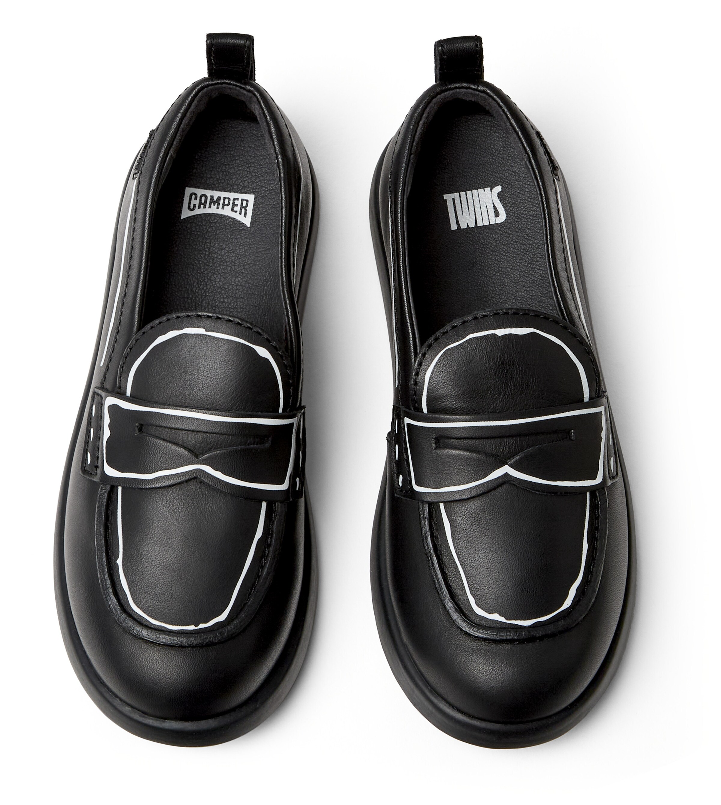 CAMPER Ballerina's in Zwart