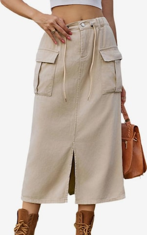 Yesfashion Skirt in Green: front