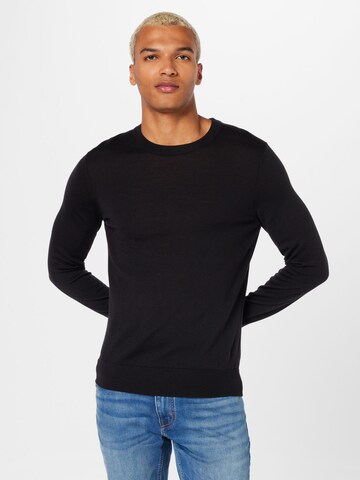 Tommy Hilfiger Tailored Sweater in Black: front